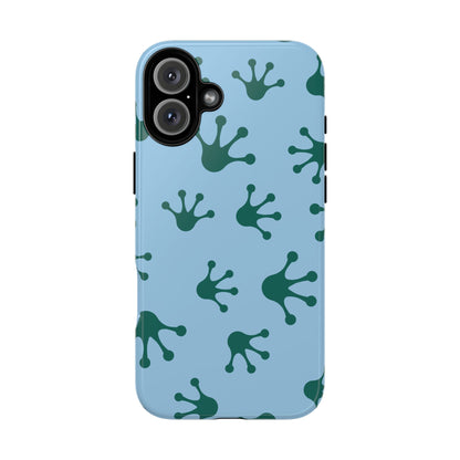 Frog Pattern Phone Case, Tough Cases for Nature Lovers, Unique Gift for Kids, Eco-Friendly Accessories, Stylish Cell Phone Cover, Cute Frog Print Pattern, Artsy Phone Cases