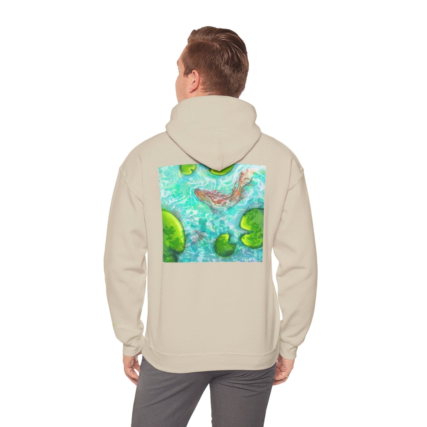 Nature-Inspired Unisex Hooded Sweatshirt, Comfortable Pullover, Casual Clothing, Eco-Friendly Gift, Chill Vibe Hoodie, Relaxing Outfit
