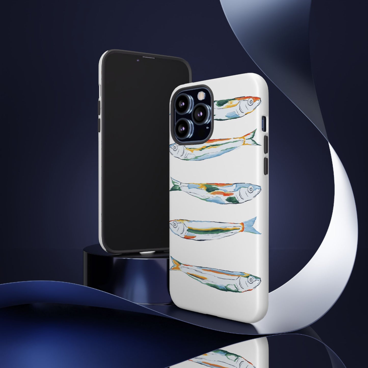 Tough Cases – Artistic Fish Design Phone Case, Unique Gift for Aquatic Lovers, Perfect for Birthdays, Holidays, and Everyday Use, Quirky Cases, Fun Phone Cases