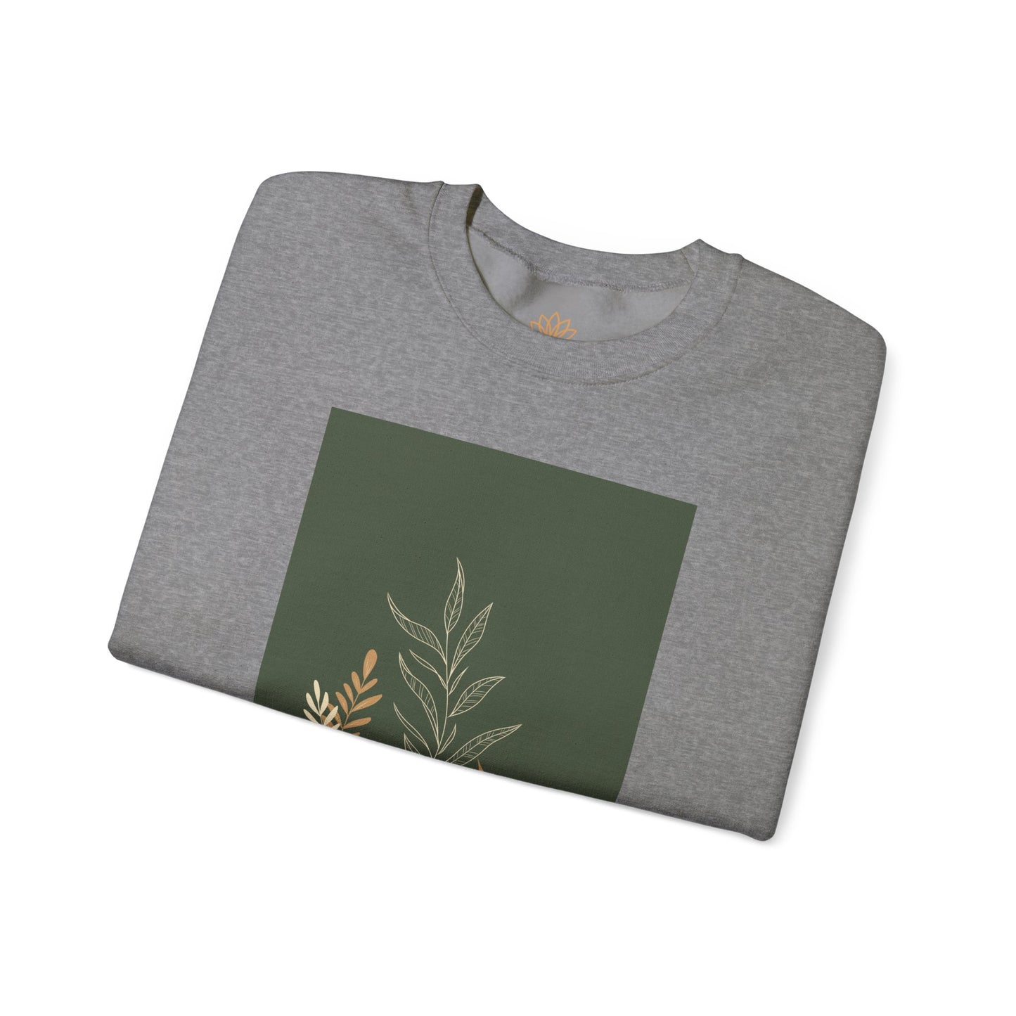 Fall-Inspired Botanical Crewneck Sweatshirt, Cozy Sweatshirt for Women, Warm Unisex Sweater, Autumn Gift,  Plant Lover Apparel