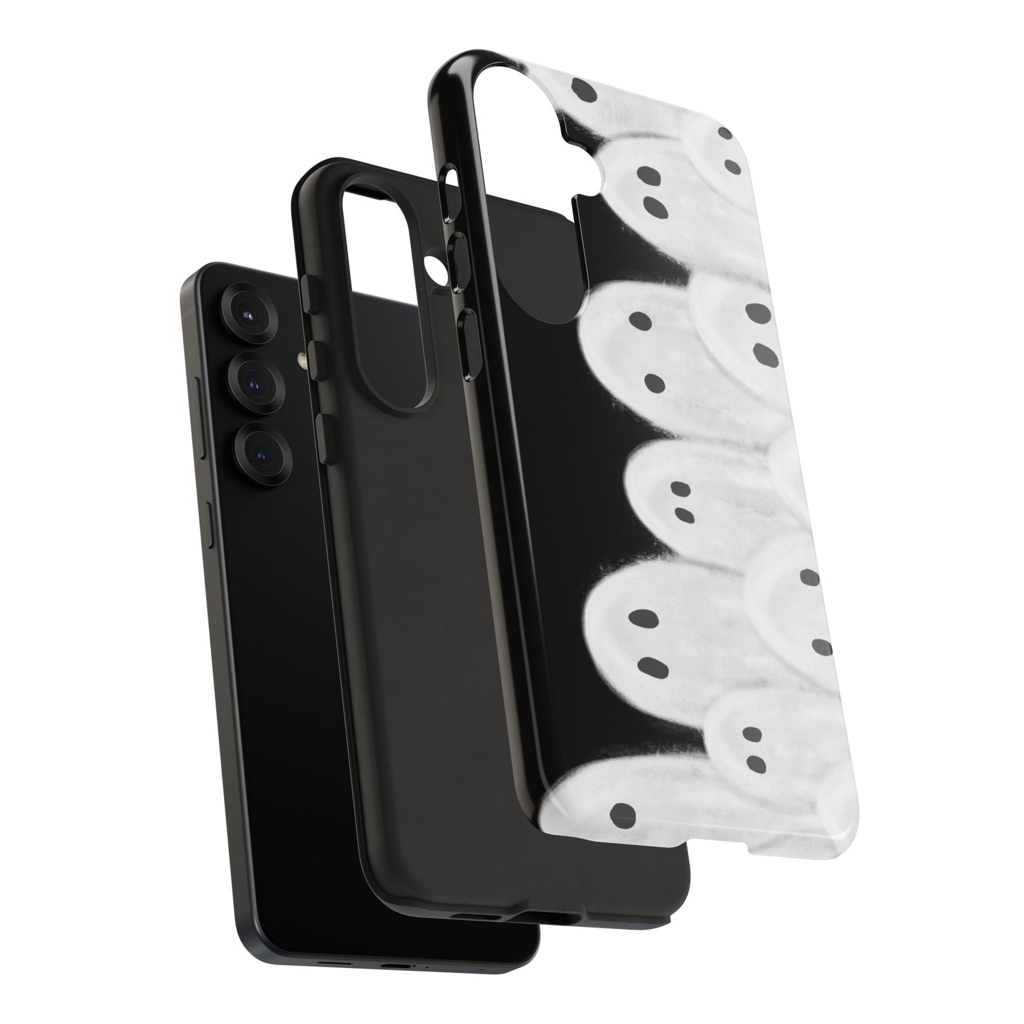 Painted Ghosts Phone Case | Ghostly Tough Phone Case for Spooky Style, Halloween Gift, Phone Cover, Ghost Theme, Unique Accessory, Spooky Season, Viral Painted Ghosts Inspired Design