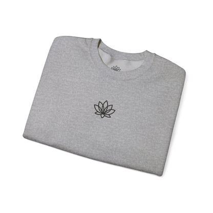 Lotus Flower Unisex Crewneck Sweatshirt, Cozy Sweatshirt, Flower Sweatshirt, Gift for Her, Casual Wear, Spring Fashion