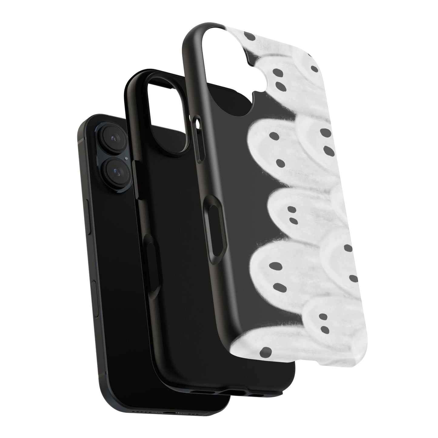 Painted Ghosts Phone Case | Ghostly Tough Phone Case for Spooky Style, Halloween Gift, Phone Cover, Ghost Theme, Unique Accessory, Spooky Season, Viral Painted Ghosts Inspired Design