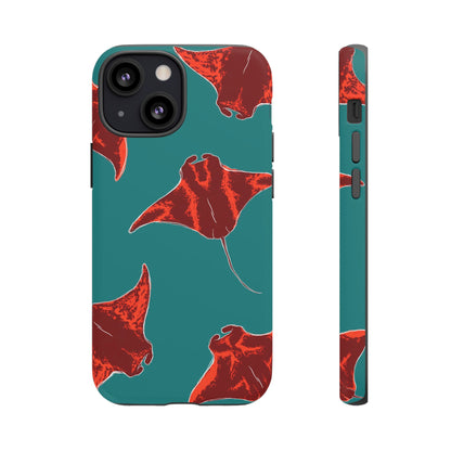 Manta Ray Phone Case, Tropical Phone Cover, Ocean Vibe Accessories, Summer Gift Idea, Marine Animal Merchandise
