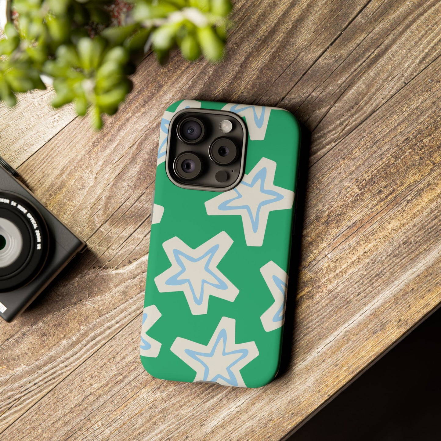 Retro Star Pattern Phone Case | Tough Cases, Colorful Cover for Phones, Phone Accessories, Gift for Her, Trendy Cases