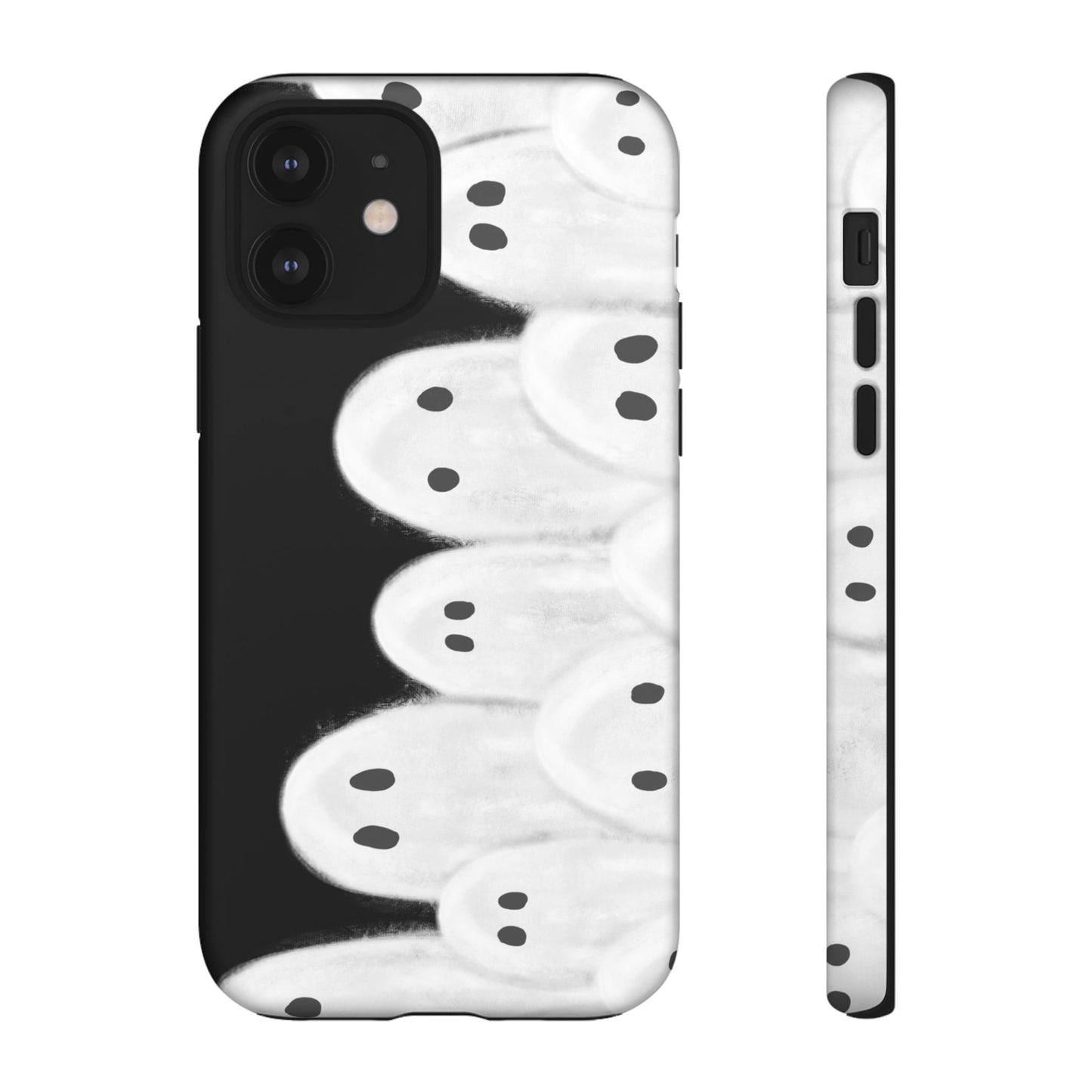 Painted Ghosts Phone Case | Ghostly Tough Phone Case for Spooky Style, Halloween Gift, Phone Cover, Ghost Theme, Unique Accessory, Spooky Season, Viral Painted Ghosts Inspired Design
