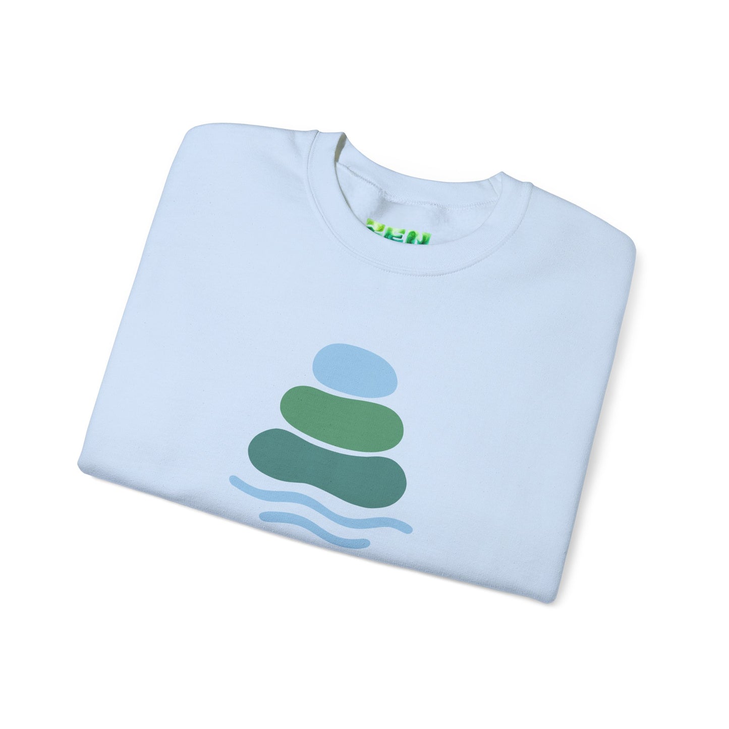 Serene Balance Crewneck Sweatshirt, Cozy Layering Piece, Casual Everyday Wear, Ideal for Relaxation, Gift for Mindfulness Enthusiasts