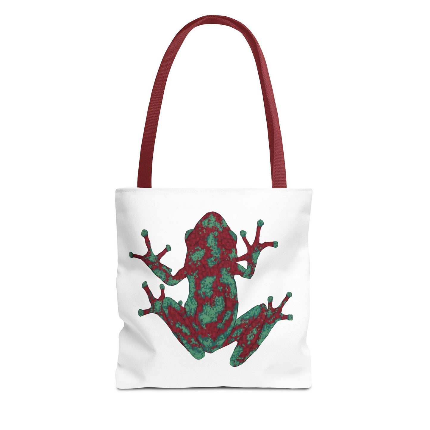 Frog Art Tote Bag, Eco-Friendly Shopping Bag, Nature Lover Gift, Stylish Reusable Tote, Unique Animal Print Purse