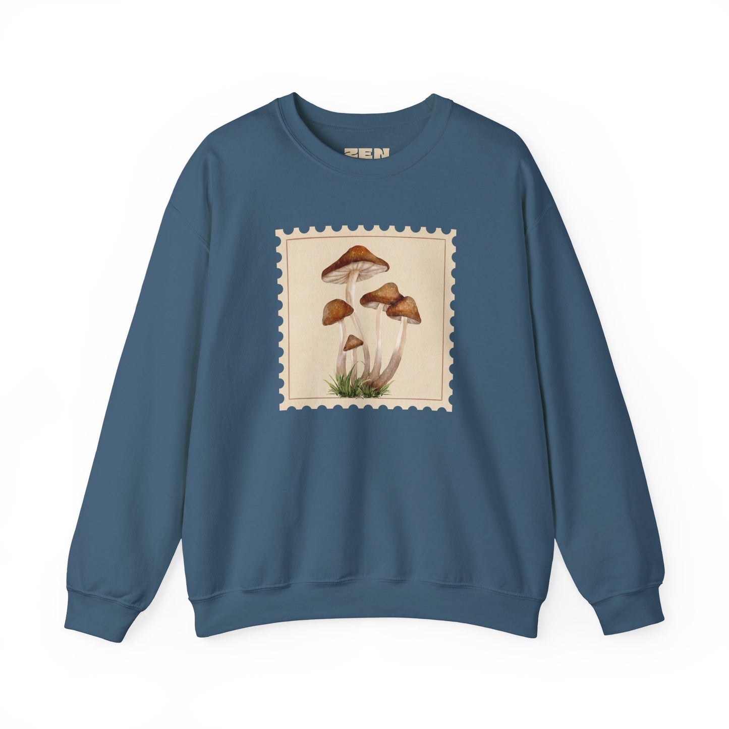 Mushroom Vibes Unisex Crewneck Sweatshirt - Cozy Fashion, Nature Lover Gift, Fall Outfit, Eco-Friendly Style, Perfect for Autumn, Artsy Sweatshirts, Premium, Nature-inspired Crewnecks