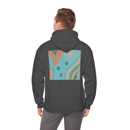 Chic Abstract Art Hoodie for Comfort & Style, Unisex Pullover, Cozy Sweatshirt, Trendy Gift for Art Lovers, Casual Outfit Must-Have