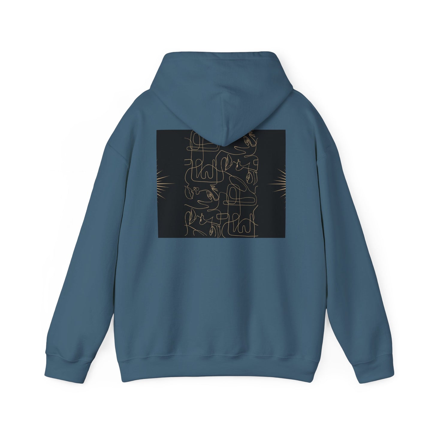 Lotus Design Hooded Sweatshirt, Unisex Hoodie, Cozy Fashion, Yoga Gift, Spiritual Apparel, Meditation Wear, Gift for Him, Gift for Her, Fall Crewneck, Autumn Vibes