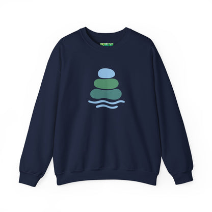 Serene Balance Crewneck Sweatshirt, Cozy Layering Piece, Casual Everyday Wear, Ideal for Relaxation, Gift for Mindfulness Enthusiasts