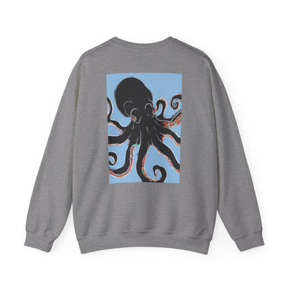 Artsy Octopus Crewneck Sweatshirt | Unisex Cozy Apparel, Perfect Gift for Sea Lovers, Casual Fashion for All Occasions