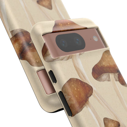 Mushroom Phone Case - Nature Lover, Eco-Friendly Gift, Cute Cell Phone Cover, Aesthetic Tech Accessory, Unique Fall Decor, Artsy Phone Cases, Cute, Gift for Her, Nature-inspired Designs, Durable Cases