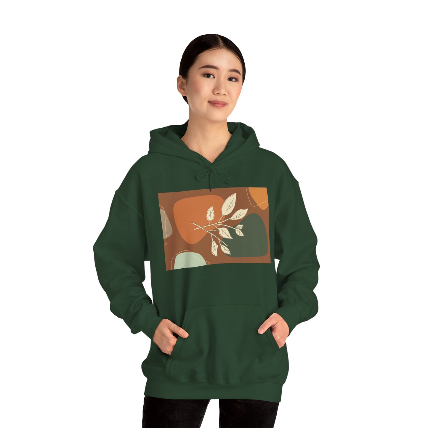 Botanical Design Unisex Hoodie, Cozy Sweatshirt for Nature Lovers, Gift for Friends, Autumn Fashion, Comfortable Casual Wear