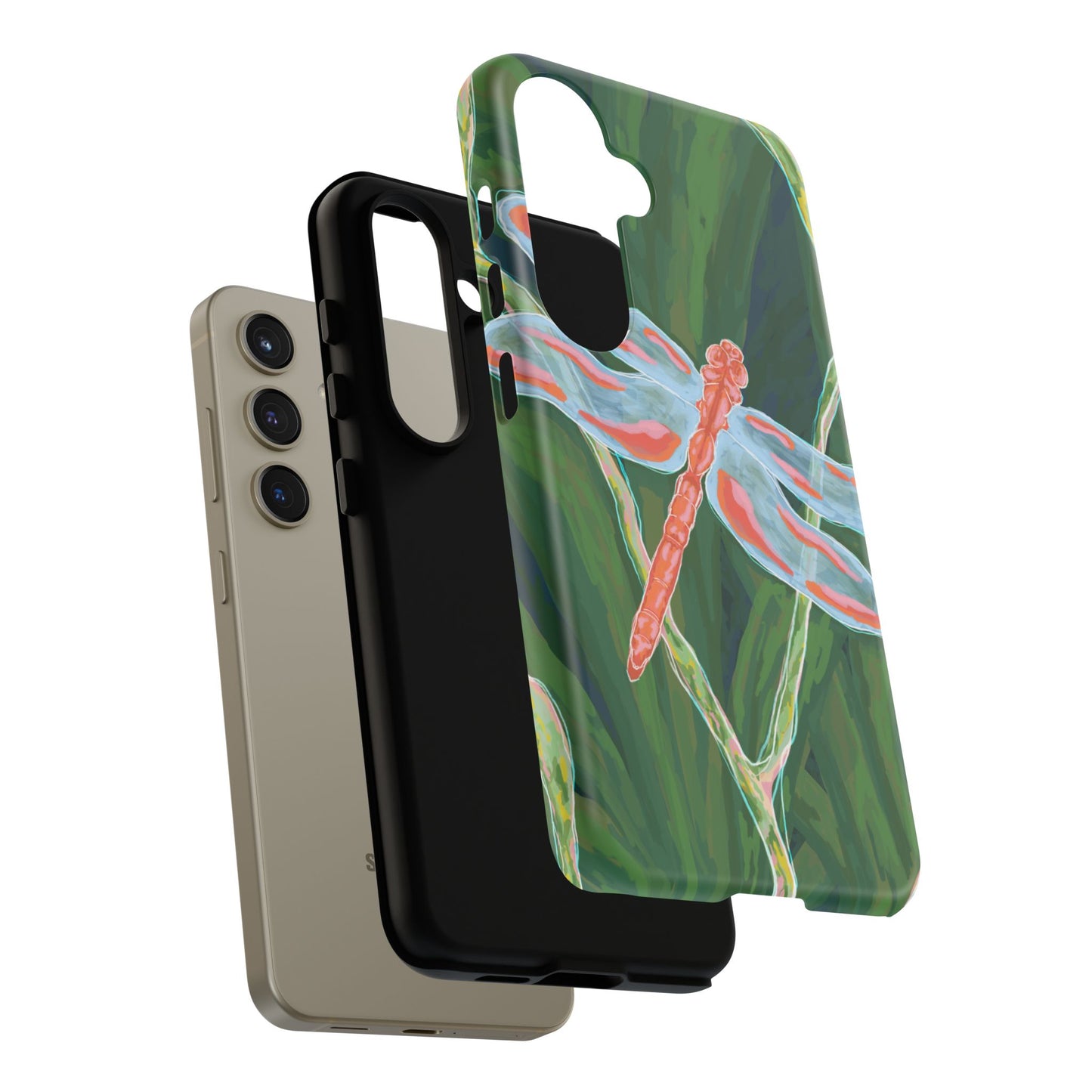 Dragonfly Phone Case, Tough Cases for Nature Lovers, Unique Phone Cover, Eco-Friendly Gift, Colorful Protection