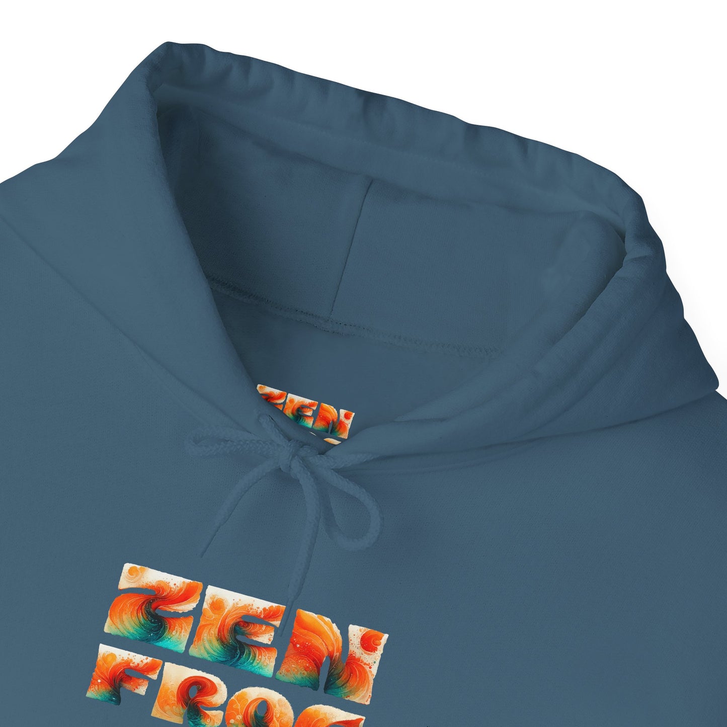 Vibrant Unisex Hoodie with Zen Frog and Snake Design, Cool Gift for Nature Lovers, Casual Wear for All Occasions, Gift for Her, Cool Hoodies
