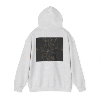 Lotus Design Hooded Sweatshirt, Unisex Hoodie, Cozy Fashion, Yoga Gift, Spiritual Apparel, Meditation Wear, Gift for Him, Gift for Her, Fall Crewneck, Autumn Vibes