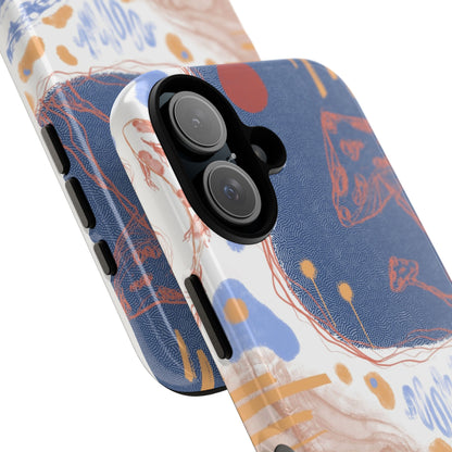 Artistic Phone Case with Abstract Design, Tough Phone Case, Unique Gift, Trendy Accessories, Modern Art Case, Stylish Tech Gear