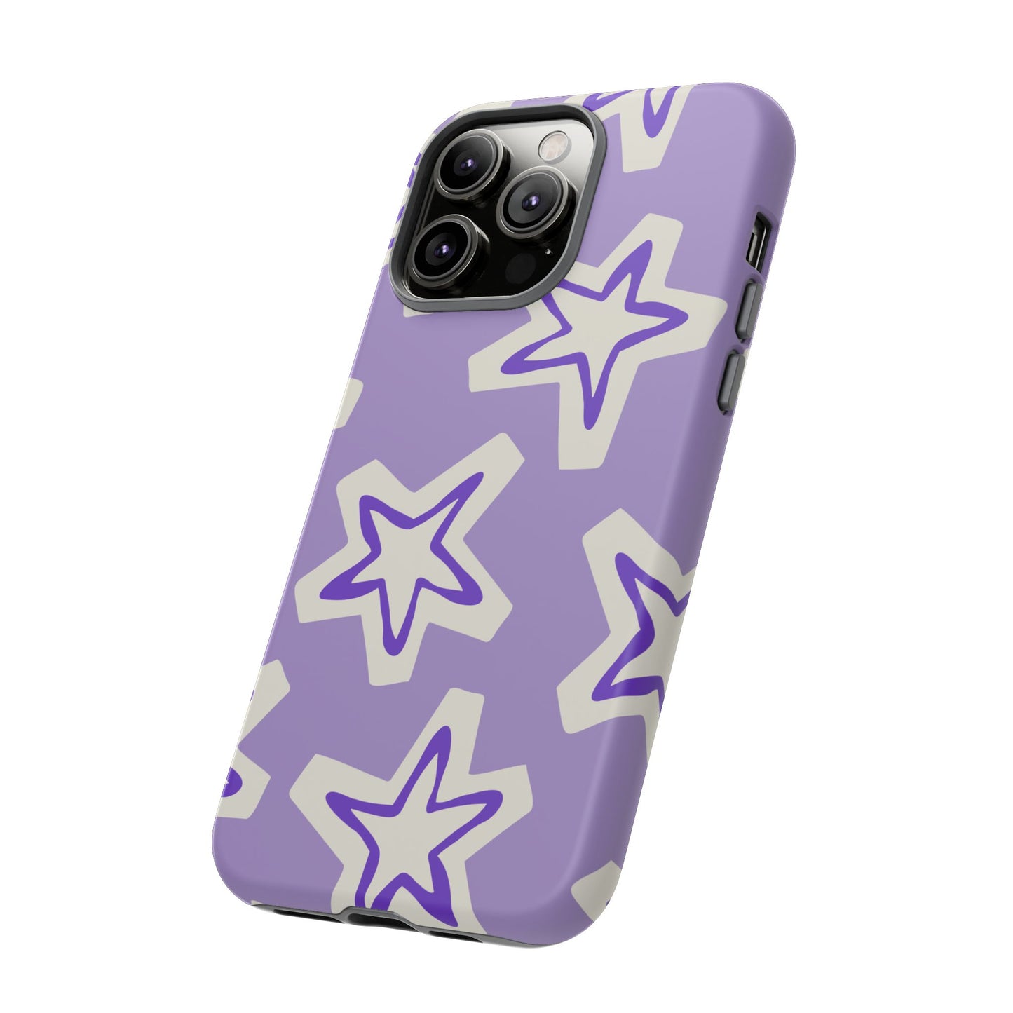 Starry Pattern Phone Case, Cute Star Design, Tough Phone Cover, Gifts for Her, Stylish Phone Accessory