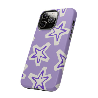 Starry Pattern Phone Case, Cute Star Design, Tough Phone Cover, Gifts for Her, Stylish Phone Accessory