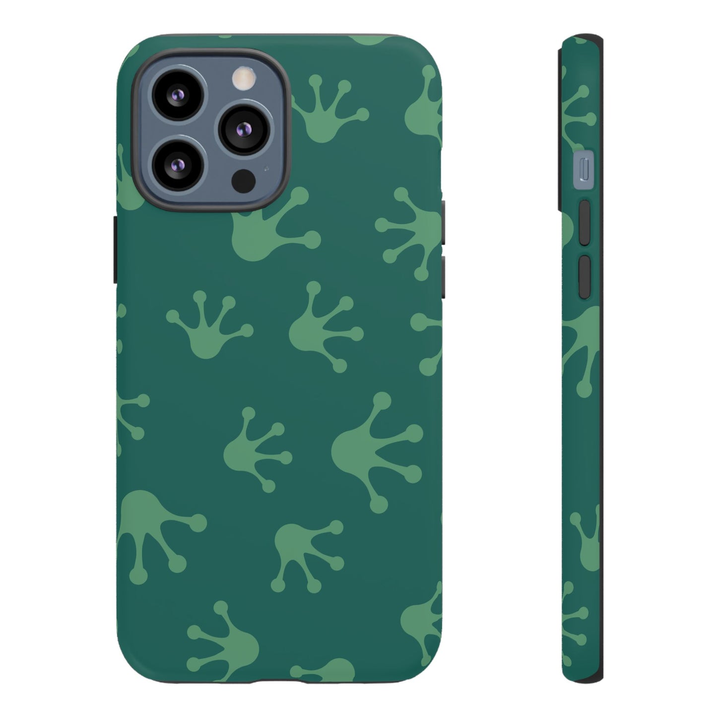Frog Print Phone Case, Nature Lover Gift, Eco-Friendly Cover, Fun Green Design, Unique Frog Accessories