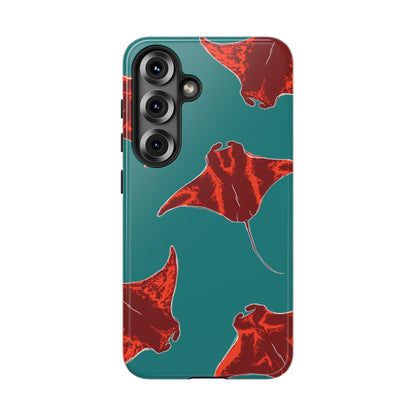 Manta Ray Phone Case, Tropical Phone Cover, Ocean Vibe Accessories, Summer Gift Idea, Marine Animal Merchandise