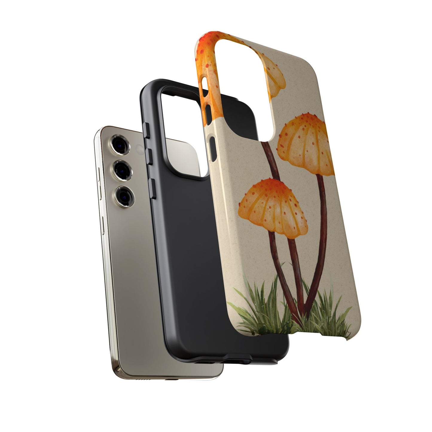 Mushroom Phone Case, Tough Cases for Nature Lovers, Unique Phone Covers, Gifts for Eco Enthusiasts, Fun Protective Cases