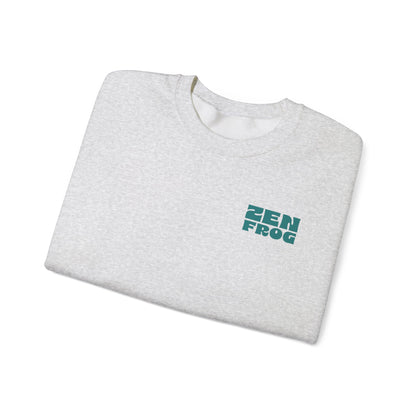 Zen Frog Crewneck Sweatshirt - Relaxed Vibe, Unisex Sweatshirt, Perfect for Cozy Days, Gift for Meditation Lovers, Casual Fashion