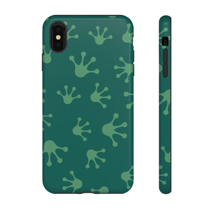 Frog Print Phone Case, Nature Lover Gift, Eco-Friendly Cover, Fun Green Design, Unique Frog Accessories