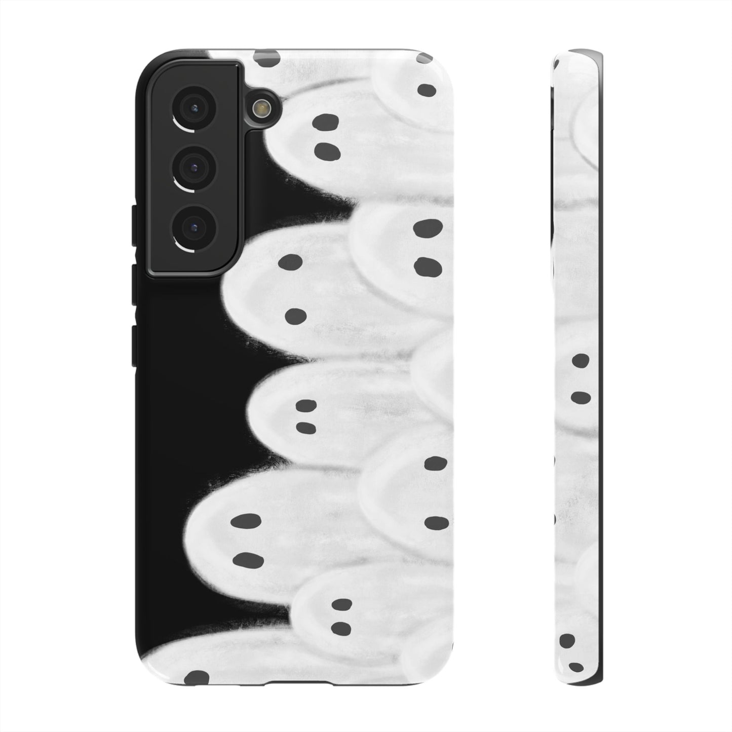 Painted Ghosts Phone Case | Ghostly Tough Phone Case for Spooky Style, Halloween Gift, Phone Cover, Ghost Theme, Unique Accessory, Spooky Season, Viral Painted Ghosts Inspired Design