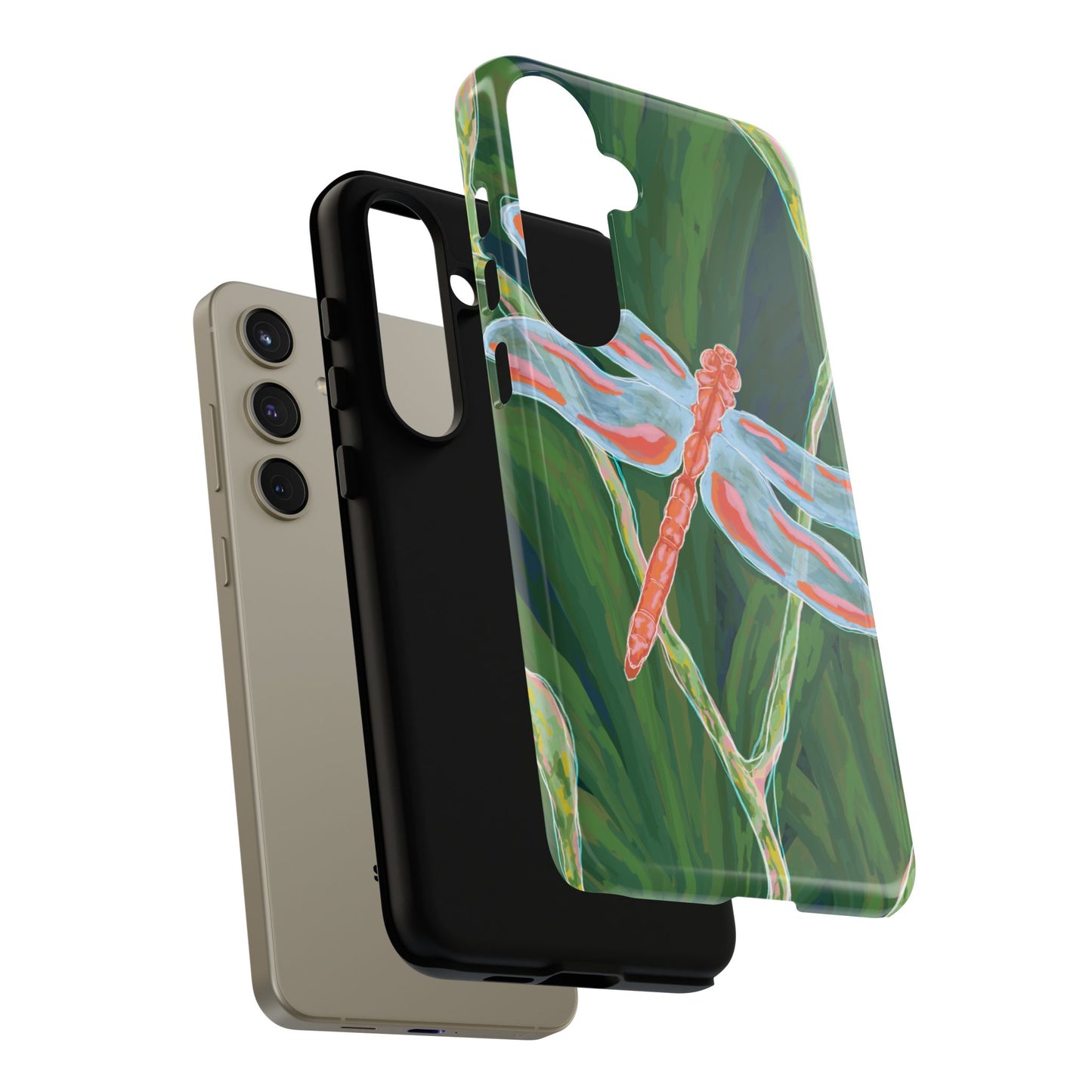 Dragonfly Phone Case, Tough Cases for Nature Lovers, Unique Phone Cover, Eco-Friendly Gift, Colorful Protection