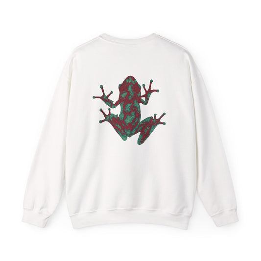 Zen Frog Unisex Crewneck Sweatshirt, Cozy Casual Wear, Perfect for Relaxation, Gifts for Nature Lovers, Spring Fashion