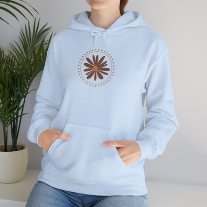 Chic Flower Design Unisex Hoodie, Cozy Sweatshirt, Trendy Gift for Her, Fall Fashion, Casual Comfort Wear