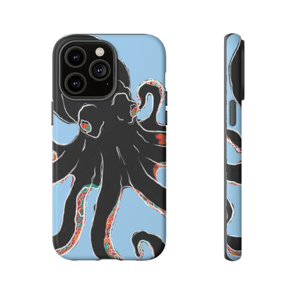 Octopus Tough Phone Case, Sea Creature Design, Ocean Lover Gift, Unique Phone Cover, Underwater Artwork