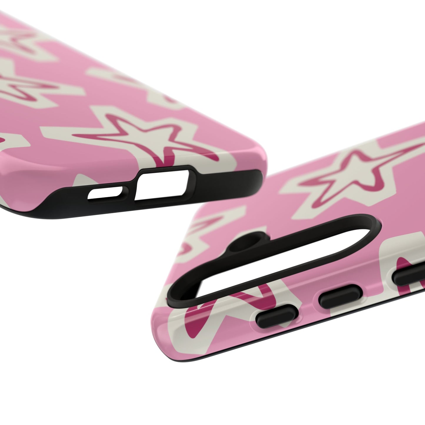 Starry Pink Phone Case | Tough Cases for Trendy Protection, Cute Gift, Fun Design, Holiday Match, Everyday Use