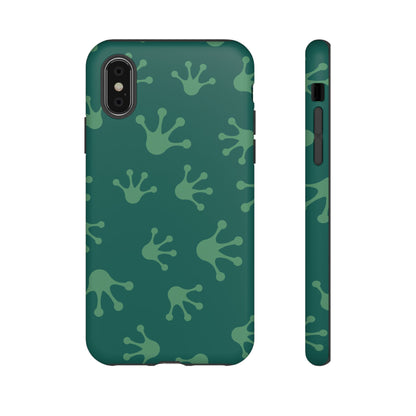 Frog Print Phone Case, Nature Lover Gift, Eco-Friendly Cover, Fun Green Design, Unique Frog Accessories