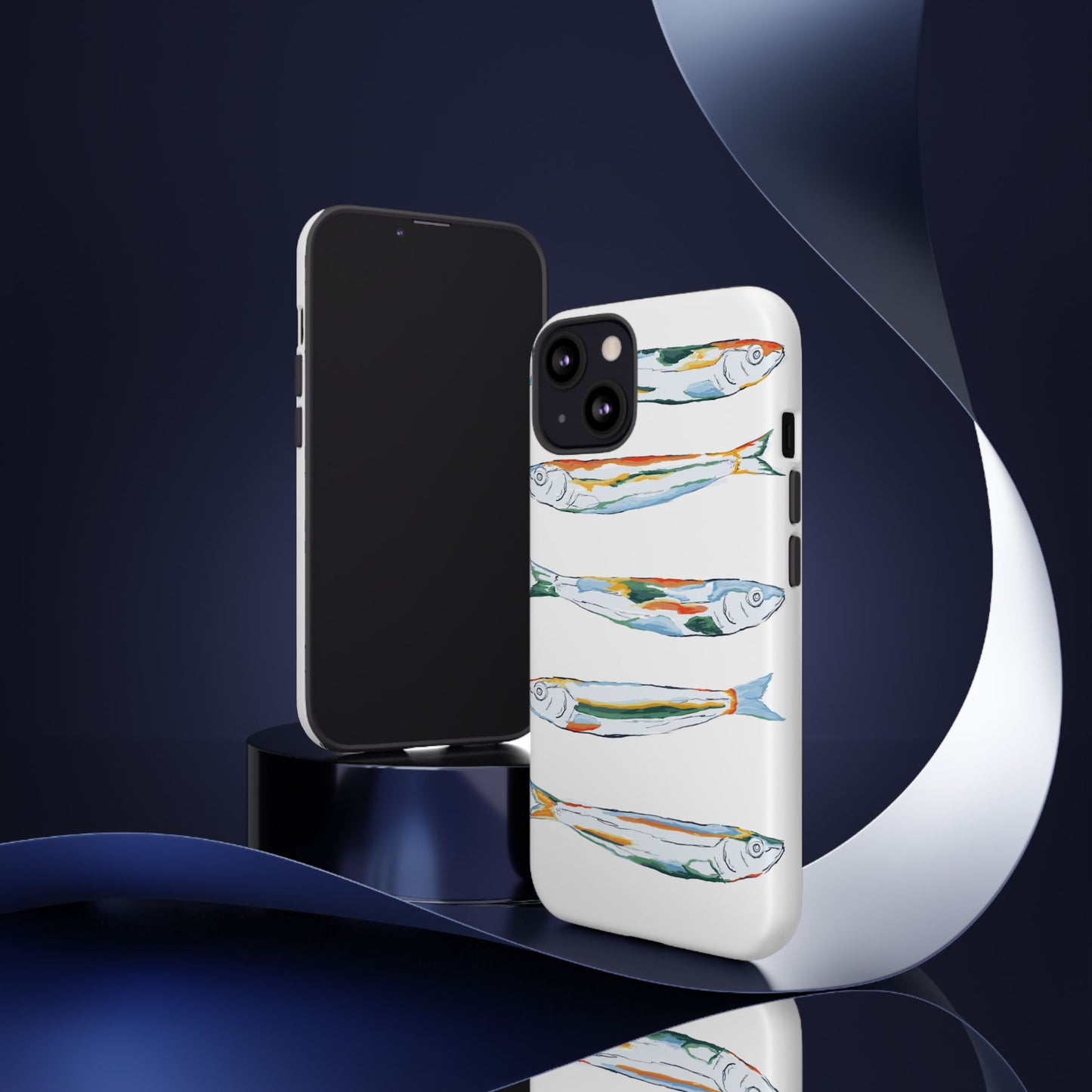 Tough Cases – Artistic Fish Design Phone Case, Unique Gift for Aquatic Lovers, Perfect for Birthdays, Holidays, and Everyday Use, Quirky Cases, Fun Phone Cases