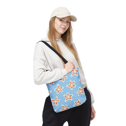 Starry Blue Tote Bag | Stylish Grocery Tote, Eco-Friendly Bag, Beach Bag, Weekend Getaway, Custom Design