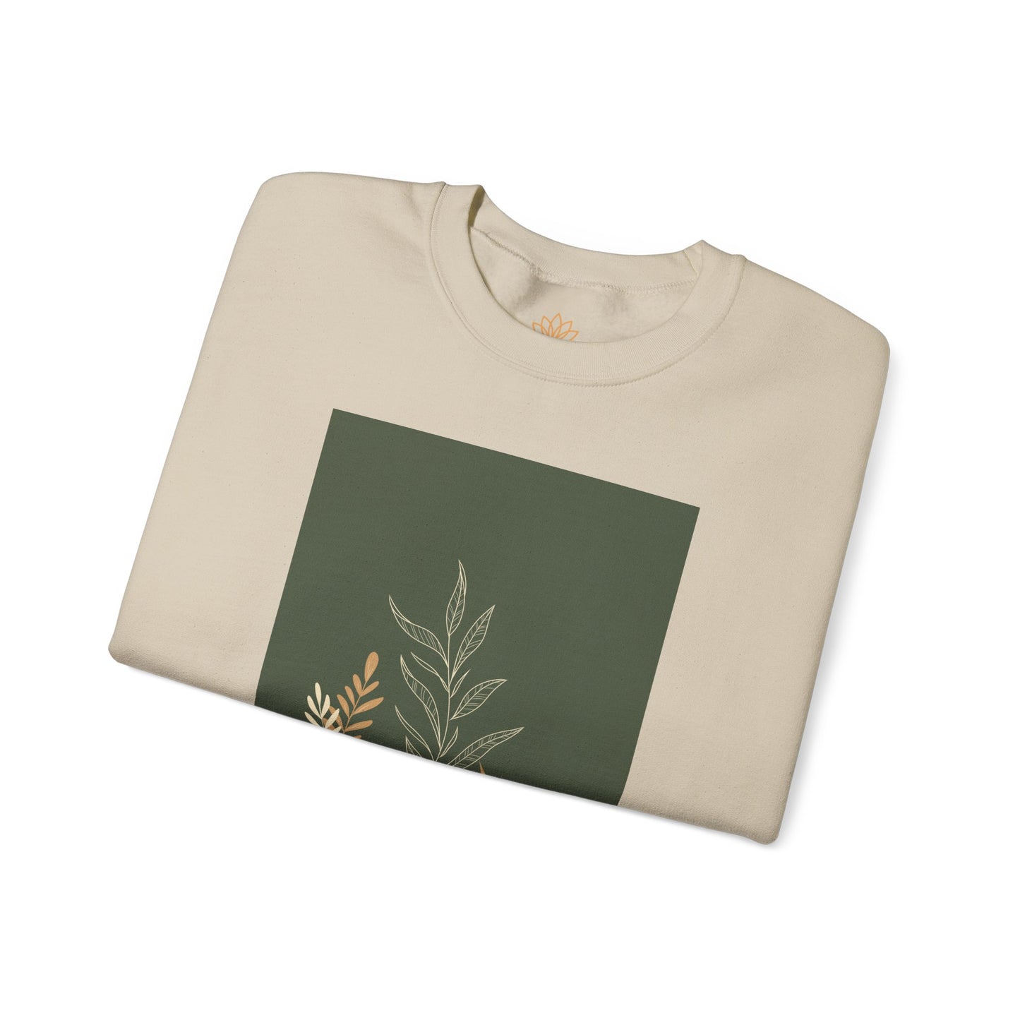 Fall-Inspired Botanical Crewneck Sweatshirt, Cozy Sweatshirt for Women, Warm Unisex Sweater, Autumn Gift,  Plant Lover Apparel