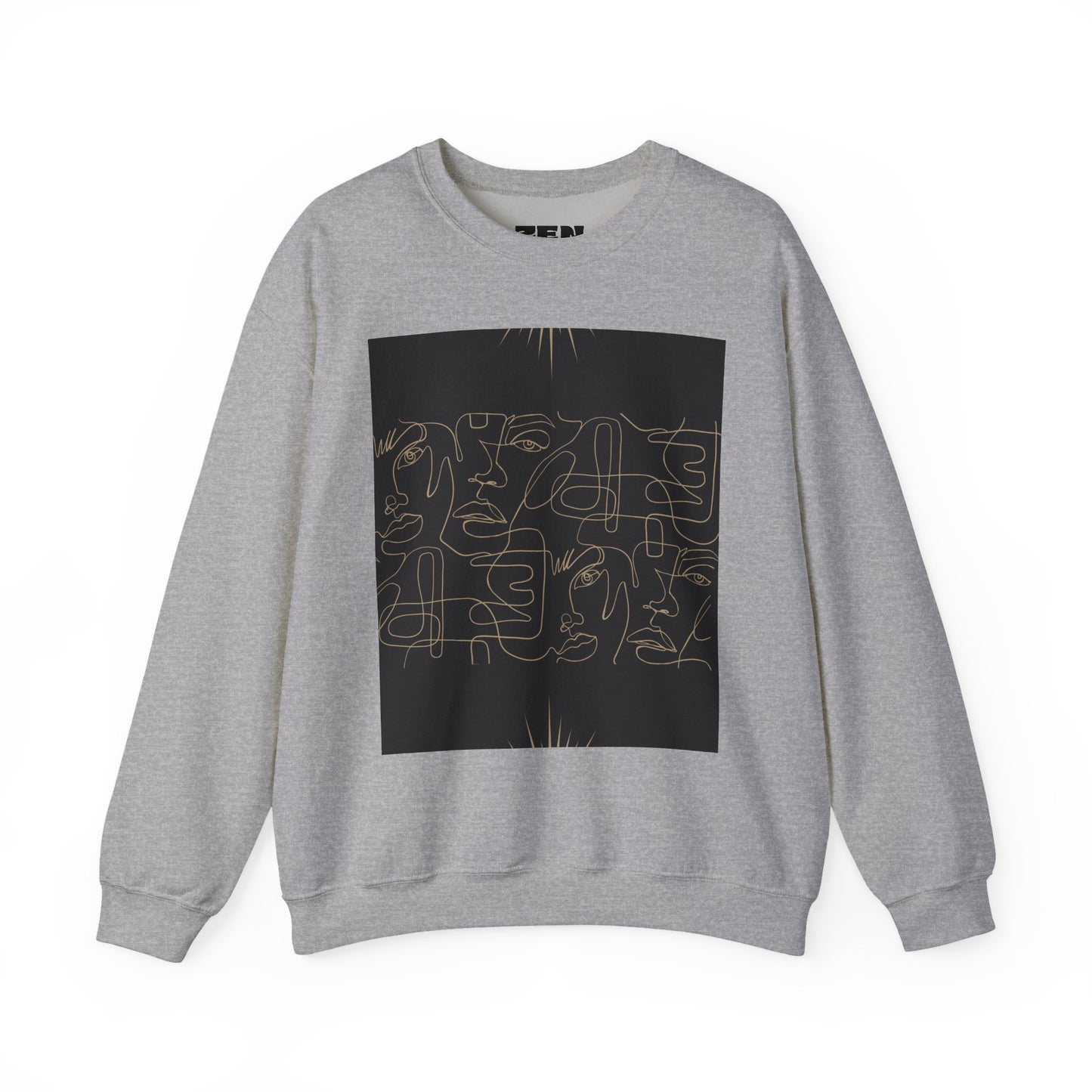 Stylish Unisex Crewneck Sweatshirt - Modern Art Design, Cozy Gift for Him/Her, Perfect for Fall, Casual Wear, Art Lovers, Abstract, Minimalist, Autumn Vibes