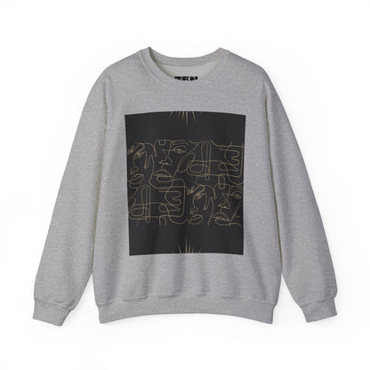 Stylish Unisex Crewneck Sweatshirt - Modern Art Design, Cozy Gift for Him/Her, Perfect for Fall, Casual Wear, Art Lovers, Abstract, Minimalist, Autumn Vibes