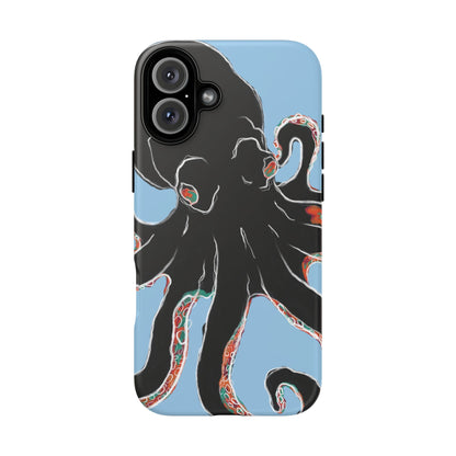 Octopus Tough Phone Case, Sea Creature Design, Ocean Lover Gift, Unique Phone Cover, Underwater Artwork