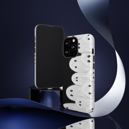 Painted Ghosts Phone Case | Ghostly Tough Phone Case for Spooky Style, Halloween Gift, Phone Cover, Ghost Theme, Unique Accessory, Spooky Season, Viral Painted Ghosts Inspired Design