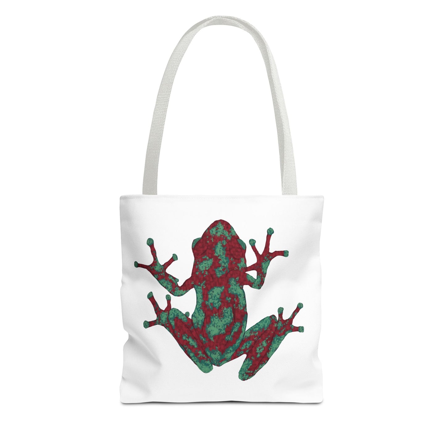 Frog Art Tote Bag, Eco-Friendly Shopping Bag, Nature Lover Gift, Stylish Reusable Tote, Unique Animal Print Purse