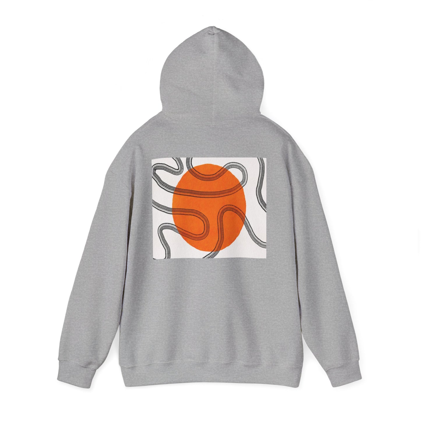 Lotus & Sun Graphic Hoodie - Cozy Unisex Sweatshirt, Trendy Casual Wear, Yoga Gift, Inspirational Apparel, Relaxed Style