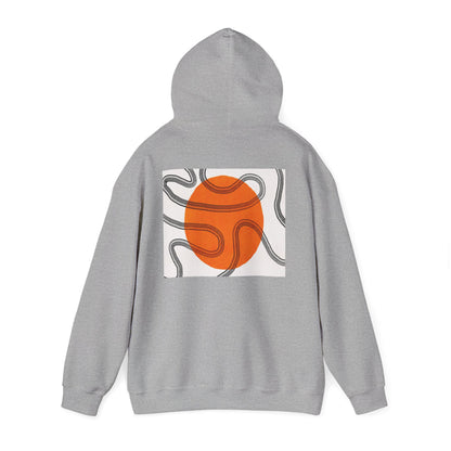 Lotus & Sun Graphic Hoodie - Cozy Unisex Sweatshirt, Trendy Casual Wear, Yoga Gift, Inspirational Apparel, Relaxed Style