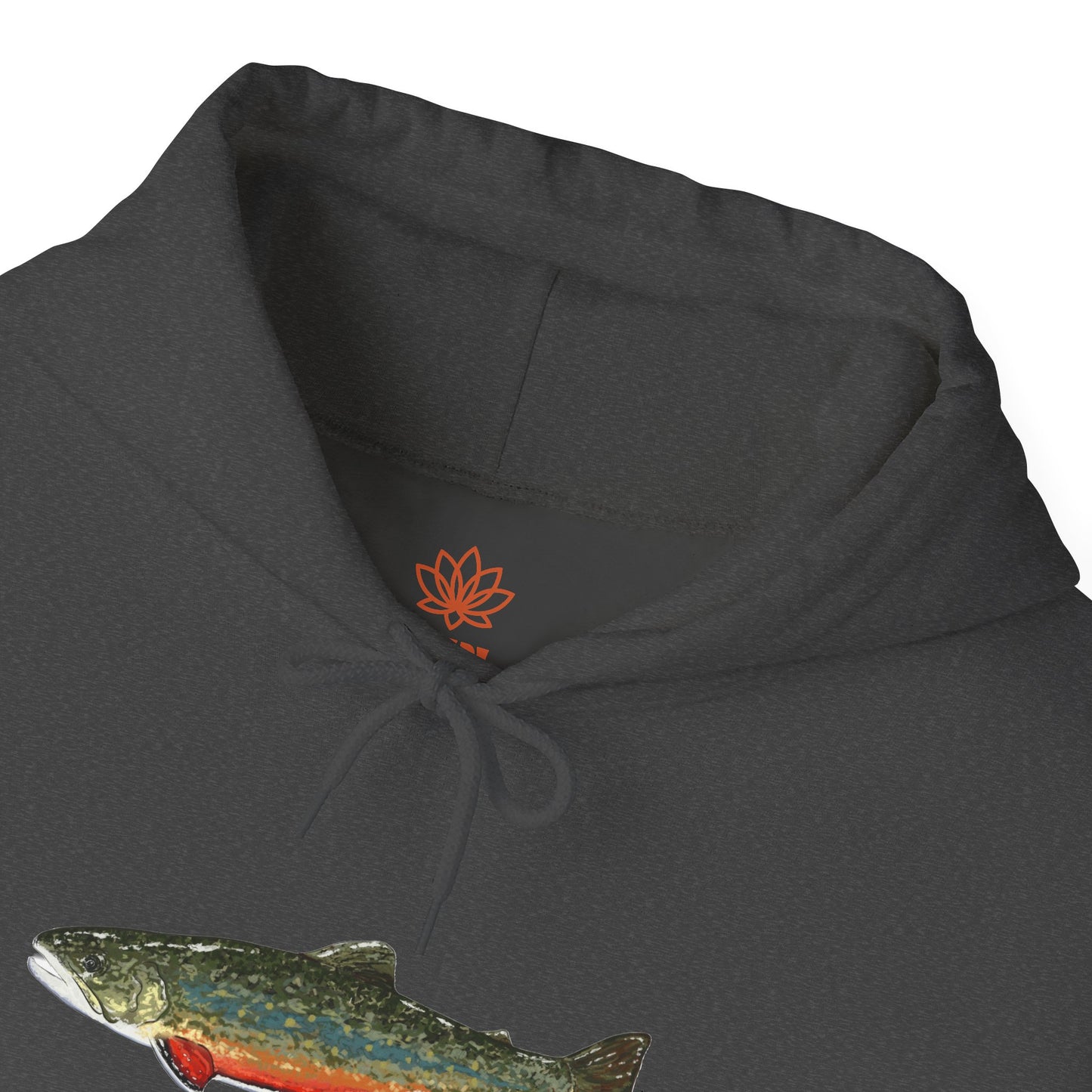 Trout Design Heavy Blend Hoodie, Fishing Gift, Outdoor Apparel, Comfortable Sweatshirt, Unisex Hoodie, Casual Fishing Wear