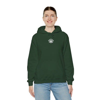 Lotus Flower Unisex Hoodie: Cozy Sweatshirt, Gift for Yoga Lovers, Meditation Apparel, Casual Streetwear, Nature-Inspired Wear, Artsy Collage, Cool Crewnecks