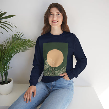 Nature-Inspired Unisex Crewneck Sweatshirt, Cozy Casual Wear, Gift for Outdoor Lovers, Perfect for Fall and Winter
